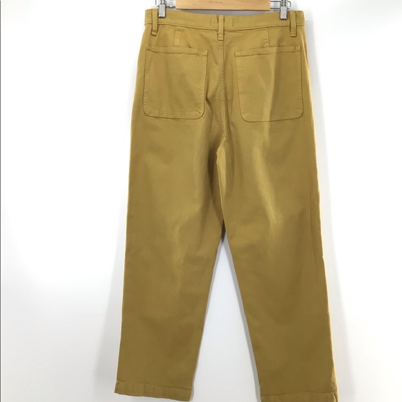 Madewell Mustard Yellow Hi Rise Boyfriend Jean 28 - Picture 5 of 7